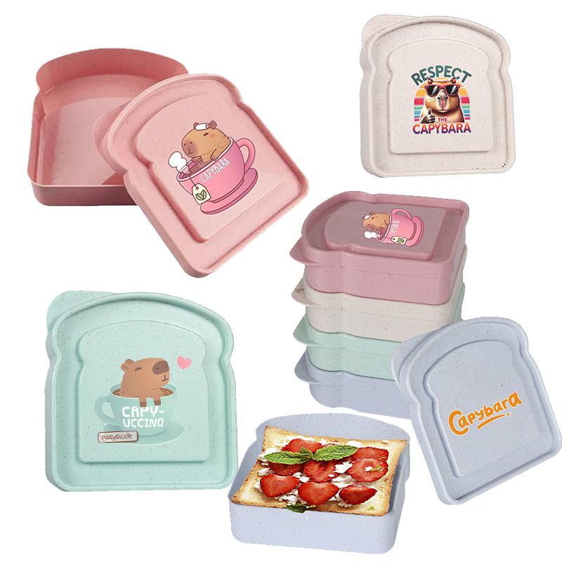 Food Storage Quart - Capybara Sandwich Food Storage Case Container