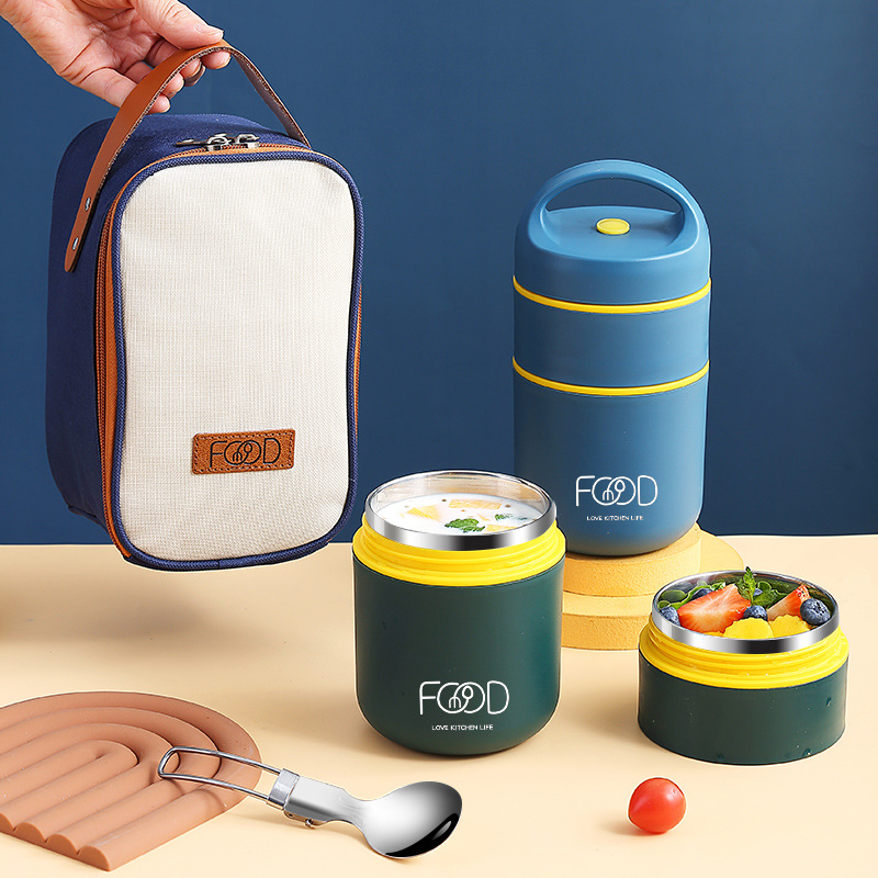 Food Storage Thermos - Double Layers Stainless Steel Insulated Lunch