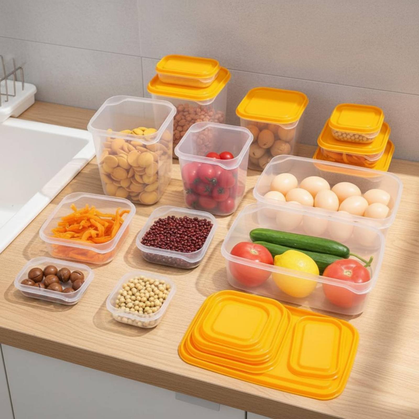 17 Pieces Fridge Storage Box S - огляд і ціна Food Storage Boxes