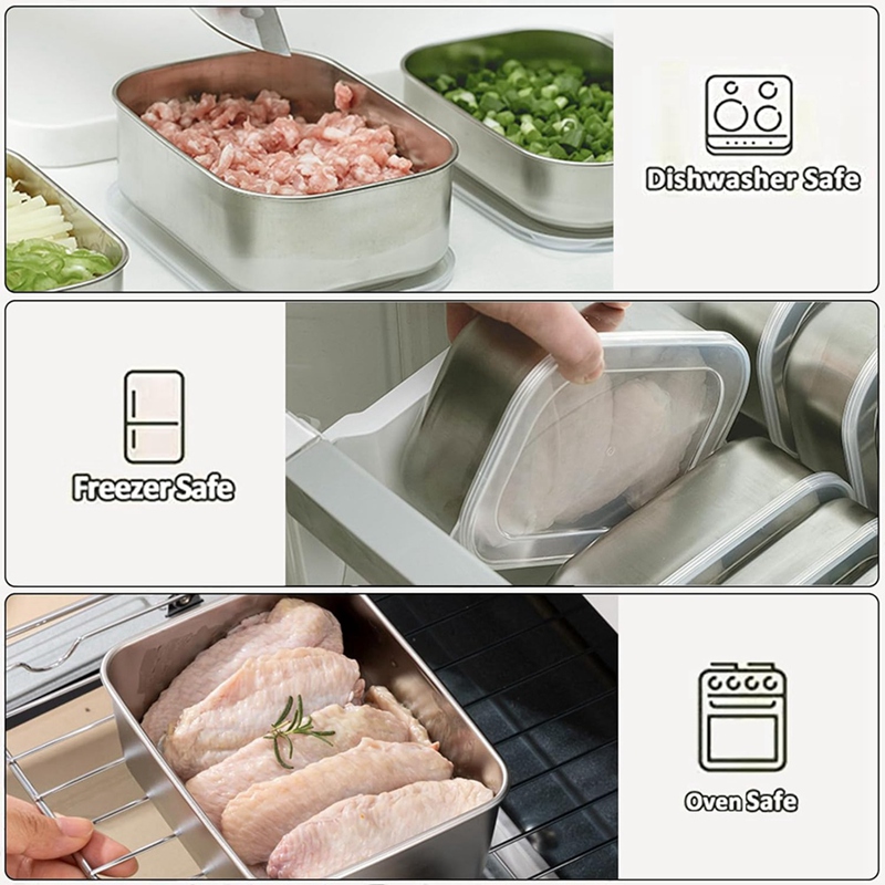 Stainless Steel Containers for - огляд і ціна Food Storage Boxes