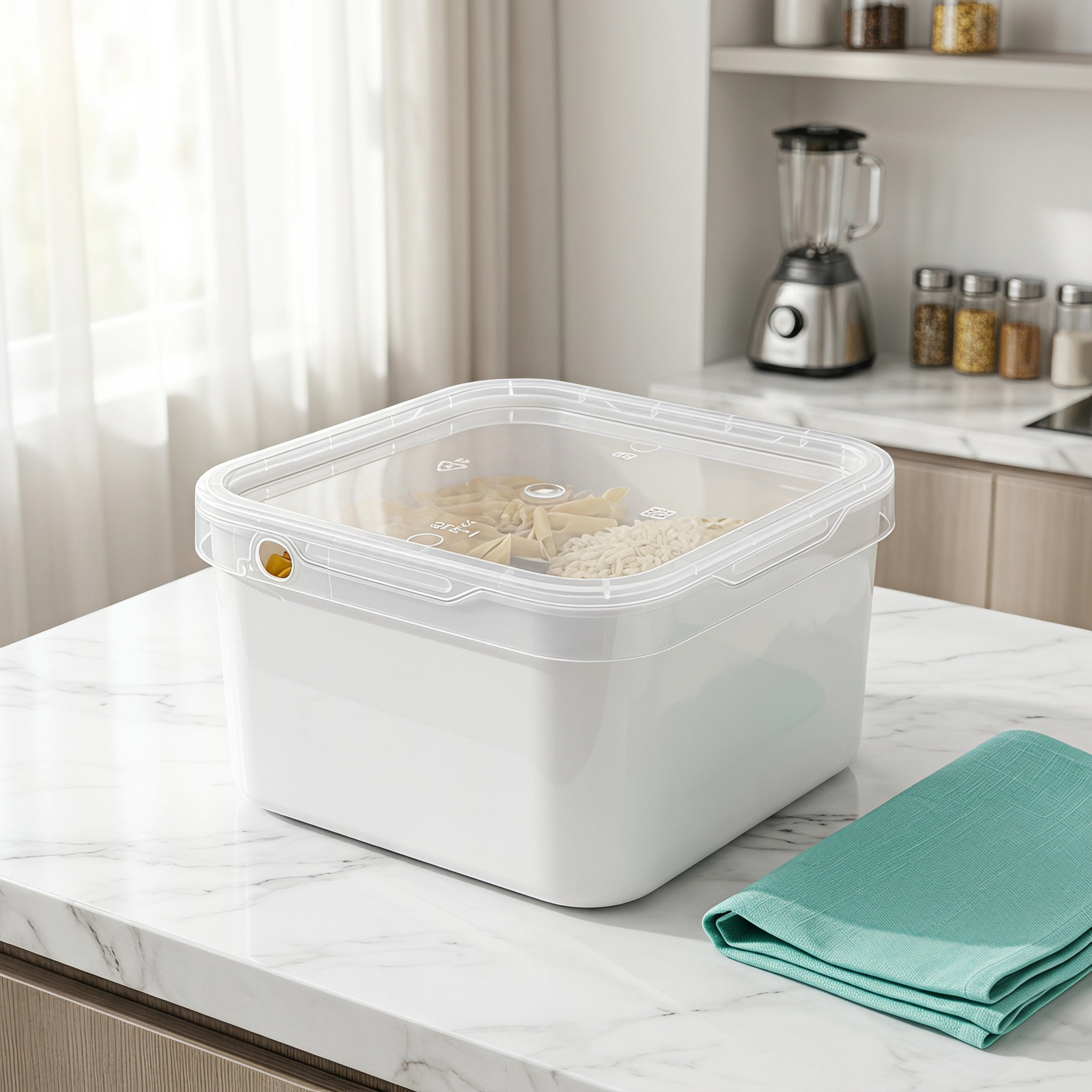 2Pcs Square Plastic Bucket Lid - огляд і ціна Food Storage Airtight