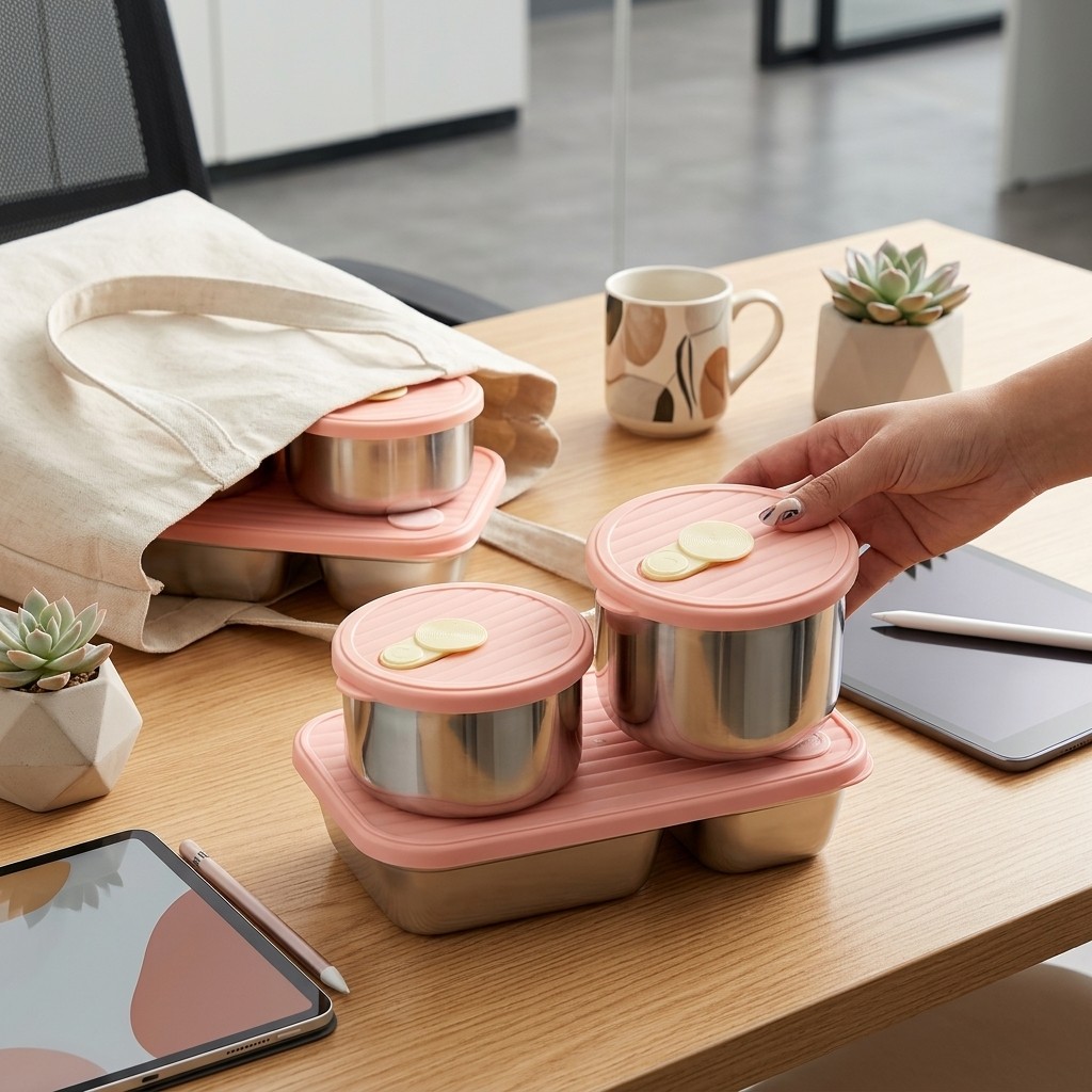 Microwave Safe 304 Stainless S - огляд і ціна Food Storage Jar Set