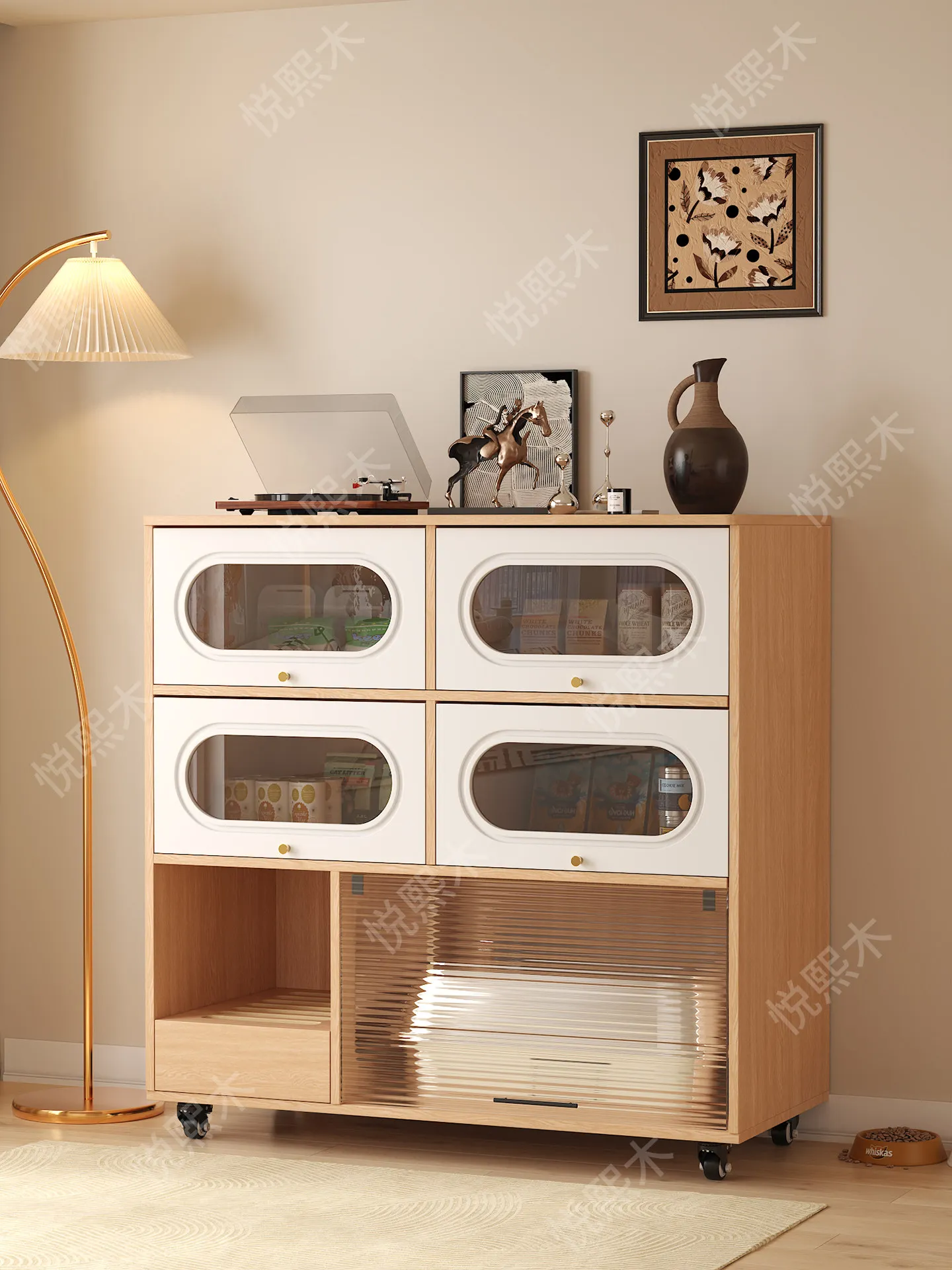 Solid wood cat litter box,  li - огляд і ціна Food Storage Locker