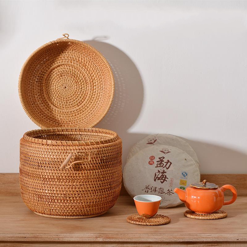Handwoven Rattan Tea Storage B - огляд і ціна Food Storage Quart