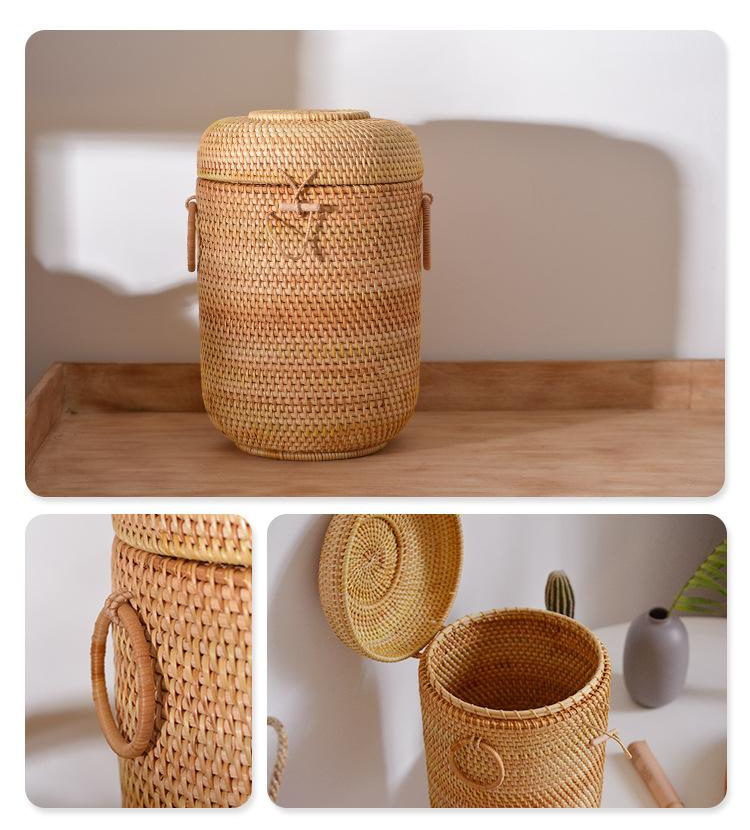 Handwoven Rattan Tea Storage B - огляд і ціна Food Storage Quart