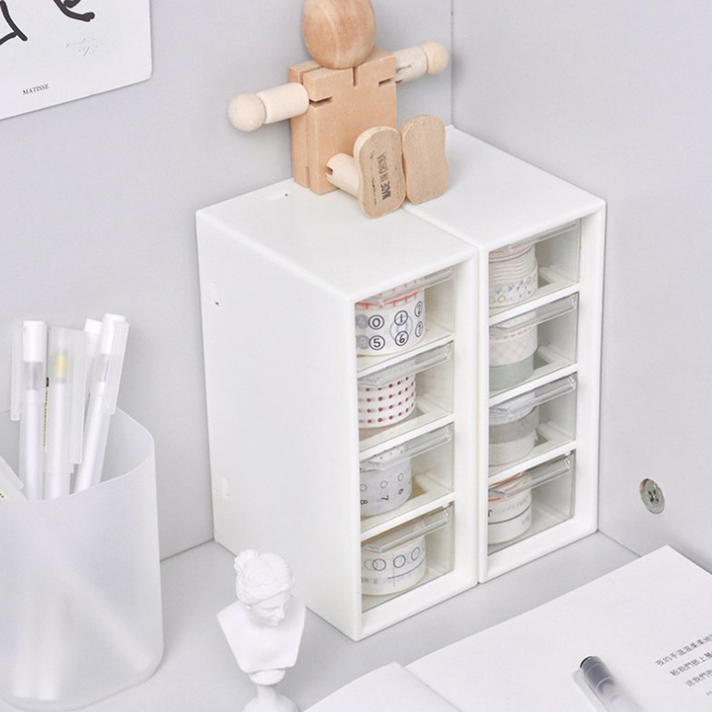 White Desktop Cosmetic Storage - огляд і ціна Stackable Pantry Bin