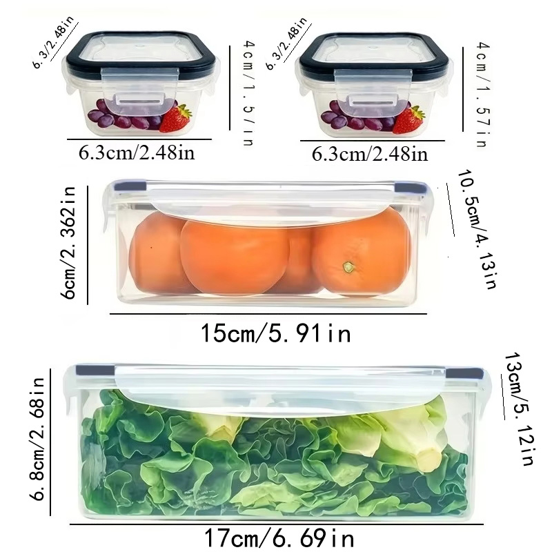 8Pcs Set Includes 4 Containers - огляд і ціна Food Storage Jar Set