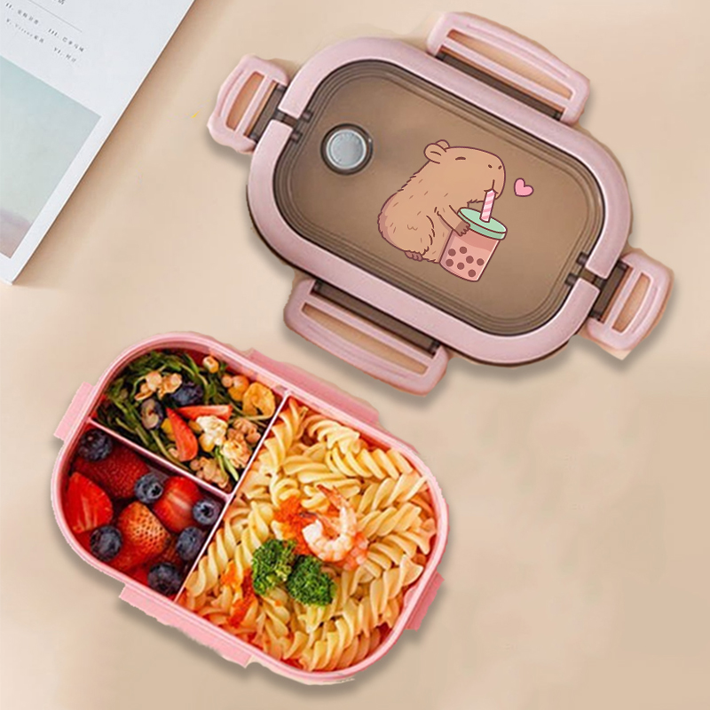 Capybara Bento Lunch Box Anime - огляд і ціна Food Storage Boxes