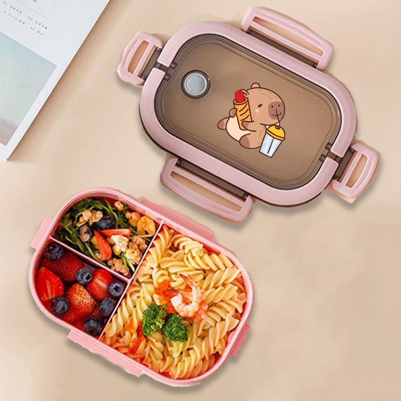 Capybara Bento Lunch Box Anime - огляд і ціна Food Storage Boxes