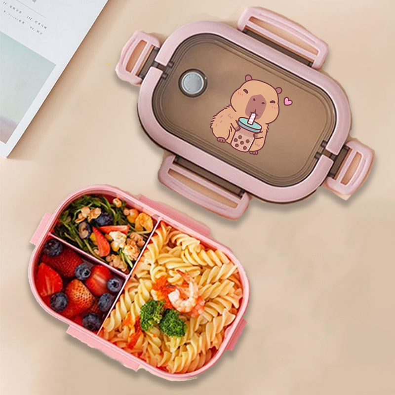 Capybara Bento Lunch Box Anime - огляд і ціна Food Storage Boxes