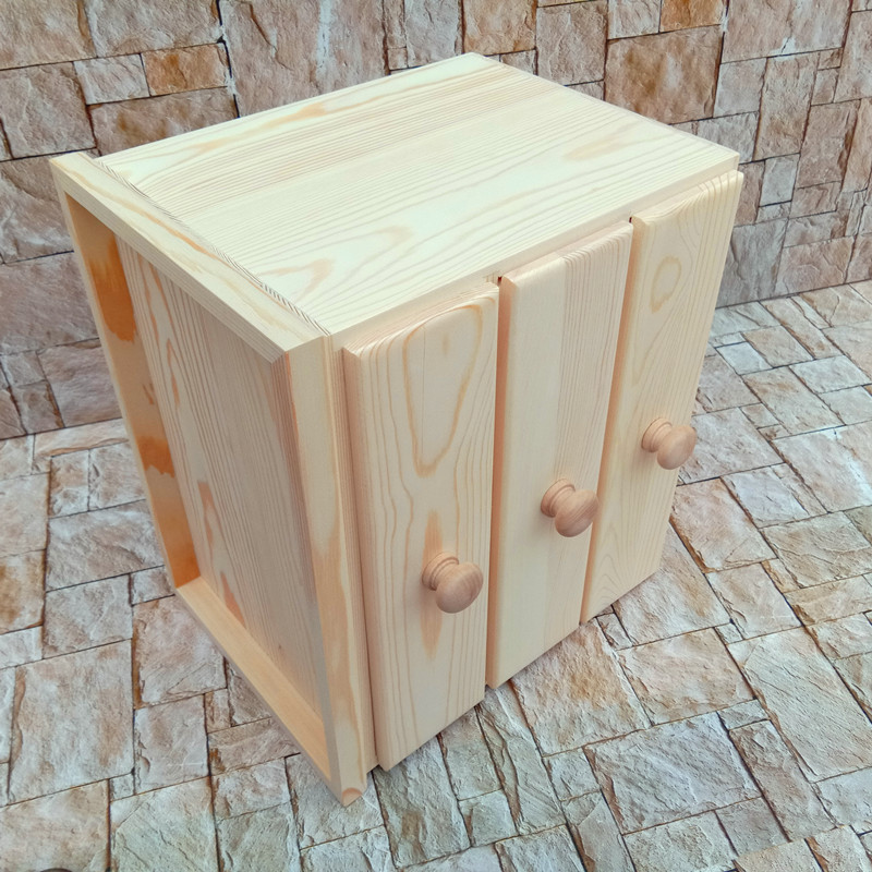 Solid Wood Storage Box Desktop - огляд і ціна Food Storage Locker