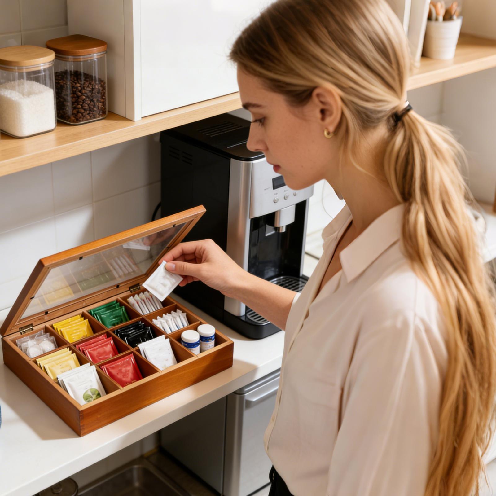 Tea Bag Storage 12-Compartment - огляд і ціна Stackable Pantry Bin