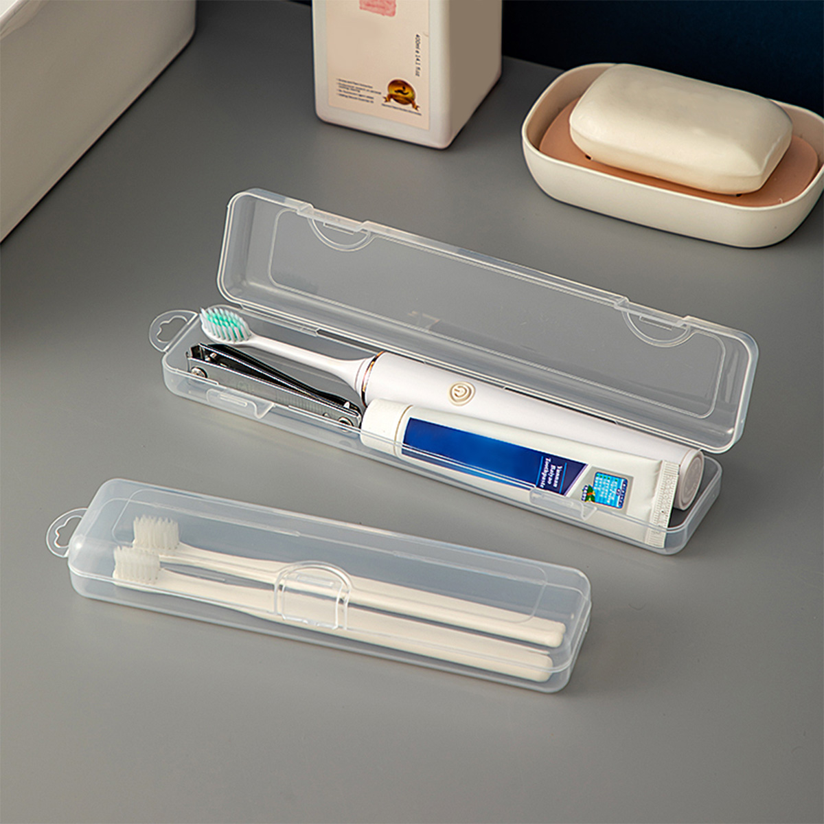 WORTHBUY Toothbrush Box Transp - огляд і ціна Food Storage Quart