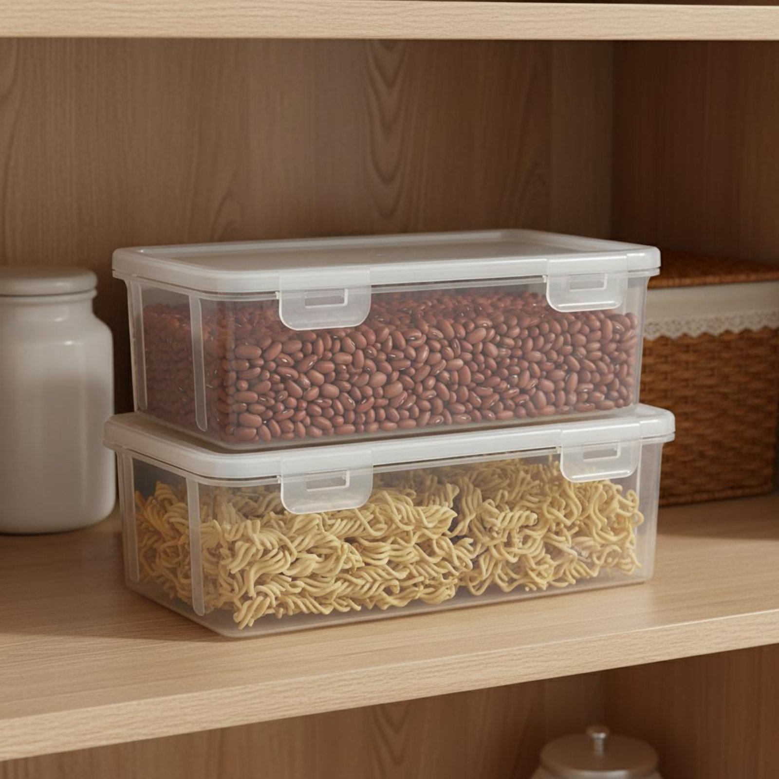 Transparent Seasoning Containe - огляд і ціна Stackable Pantry Bin