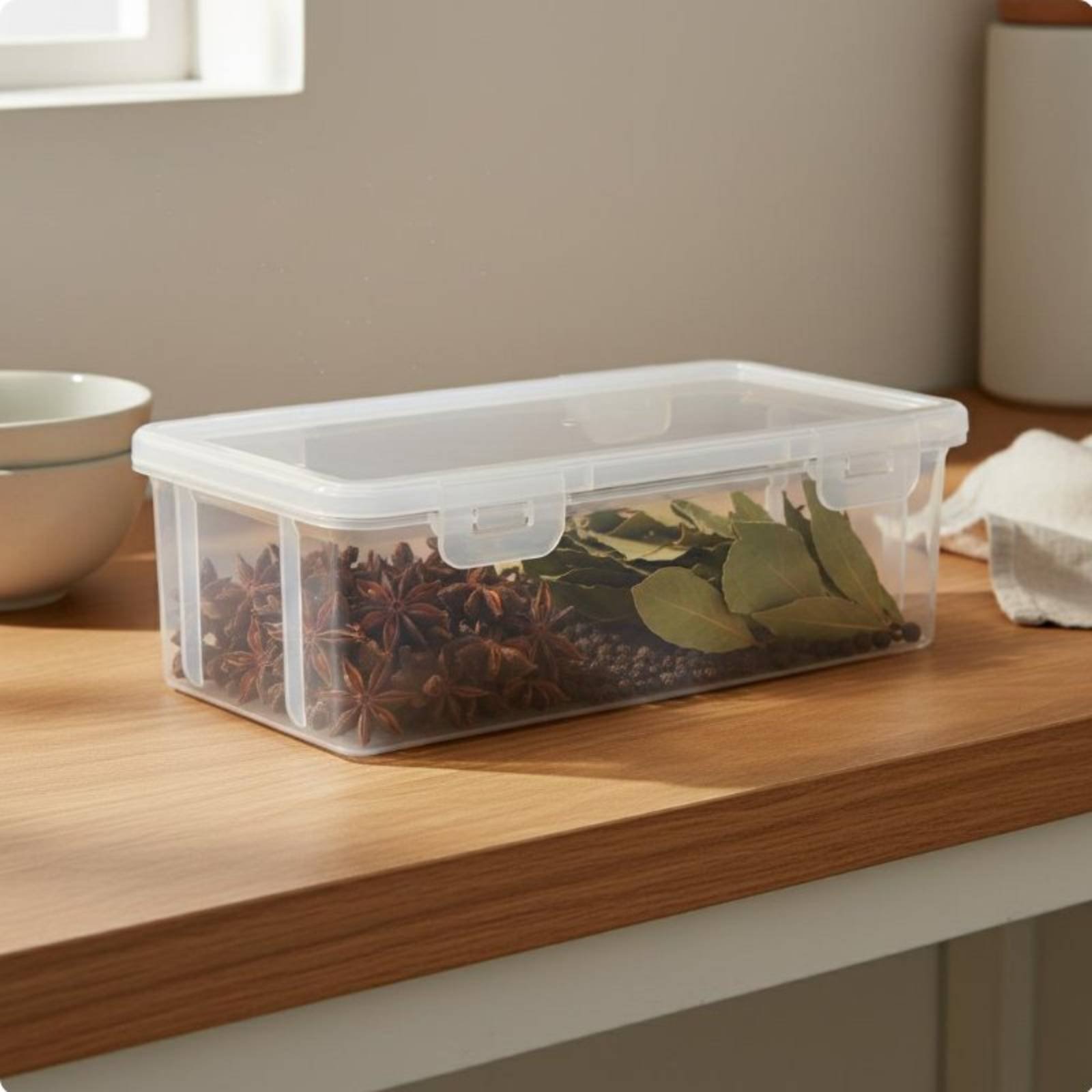 Transparent Seasoning Containe - огляд і ціна Stackable Pantry Bin
