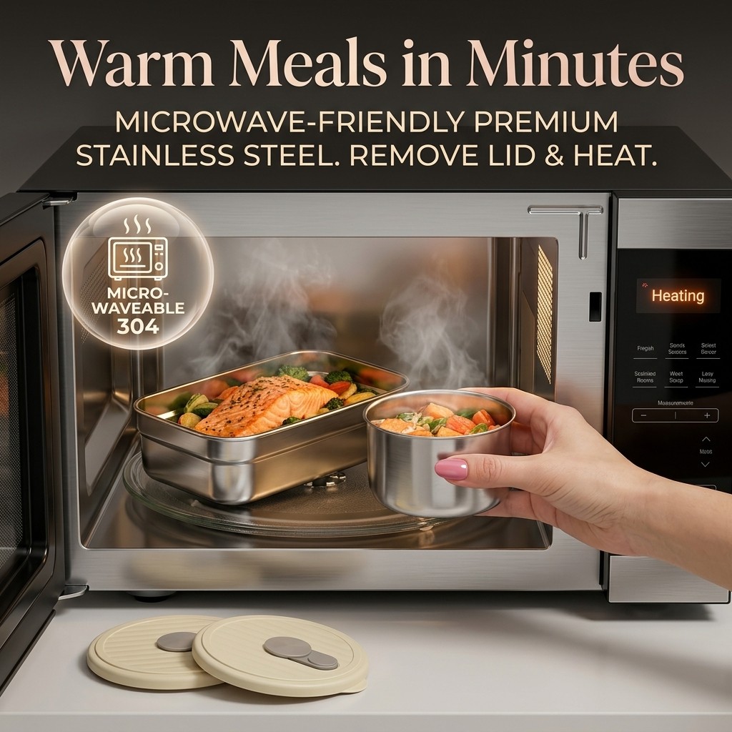 Microwave Safe 304 Stainless S - огляд і ціна Food Storage Jar Set