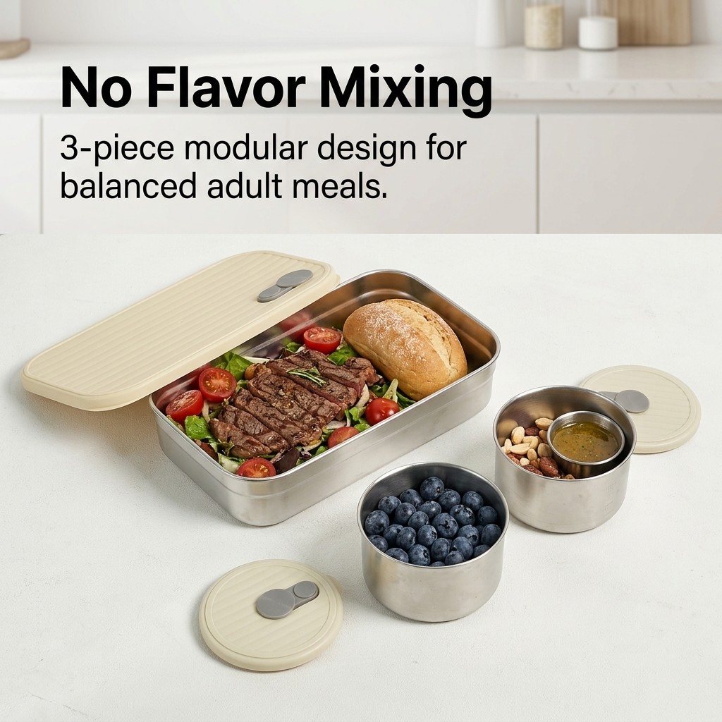 Microwave Safe 304 Stainless S - огляд і ціна Food Storage Jar Set