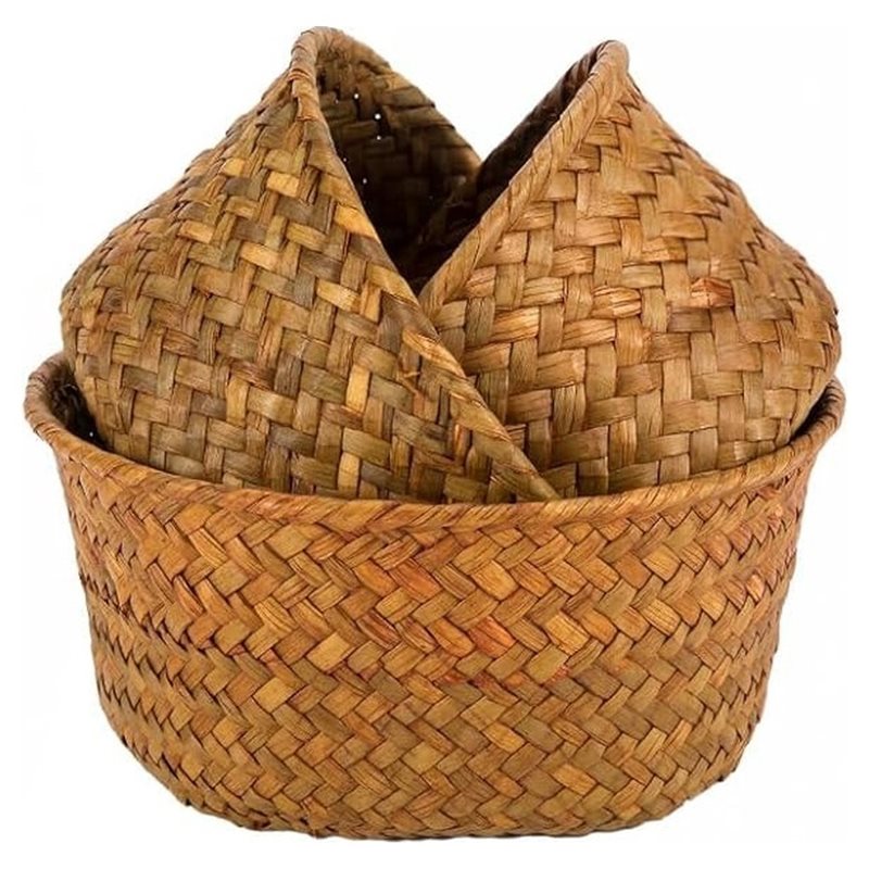 B23B Small Seagrass Woven Stor - огляд і ціна Stackable Pantry Bin
