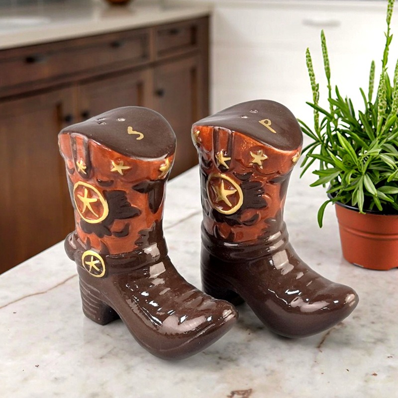 Vintage Boots Ceramic Spice Ja - огляд і ціна Food Storage Jar Set