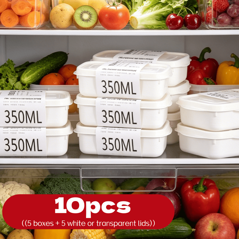 10Pcs Reusable Stackable Food  - огляд і ціна Food Storage Jar Set