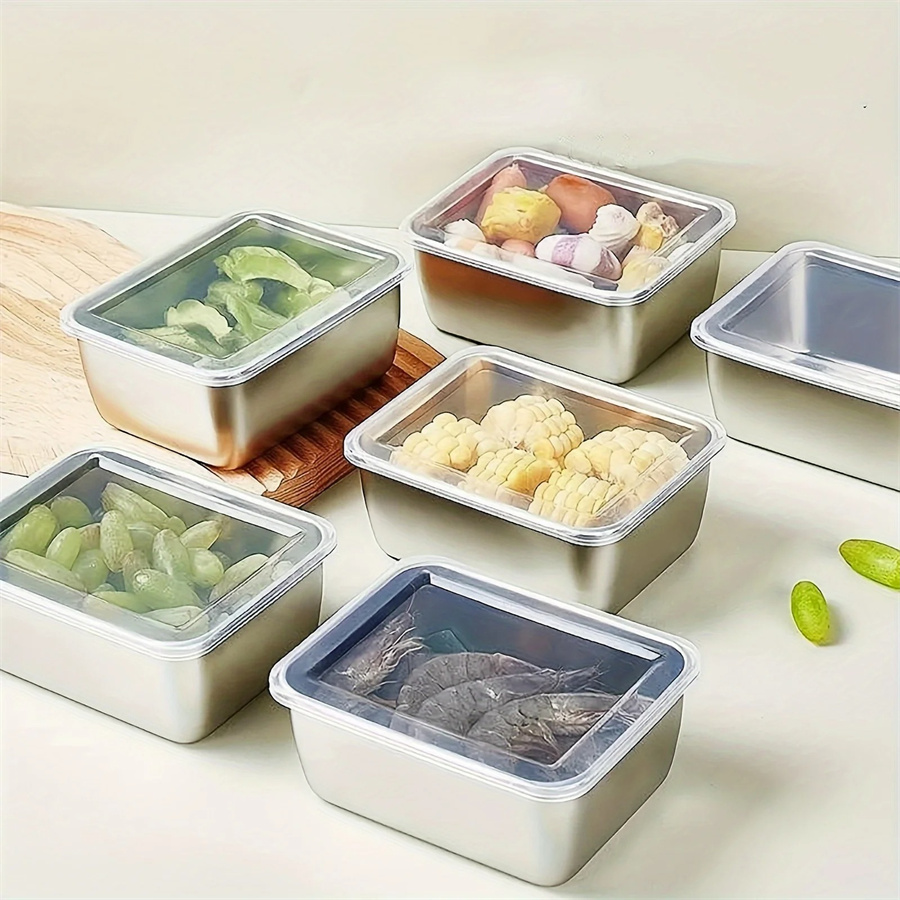 1/3/5pcs Stainless Steel Food  - огляд і ціна Food Storage Quart