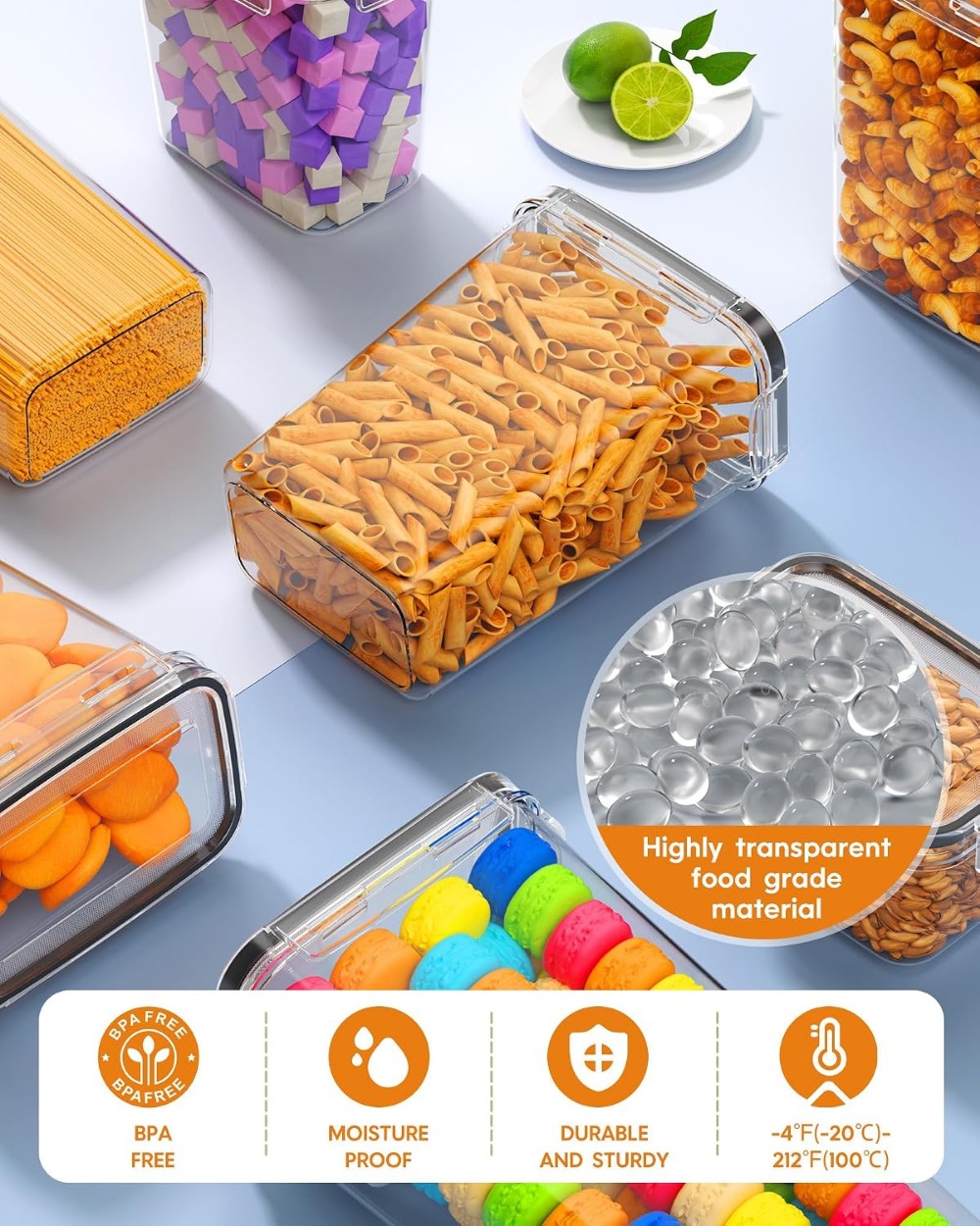 24 PCS Airtight Food Storage C - огляд і ціна Food Storage Airtight